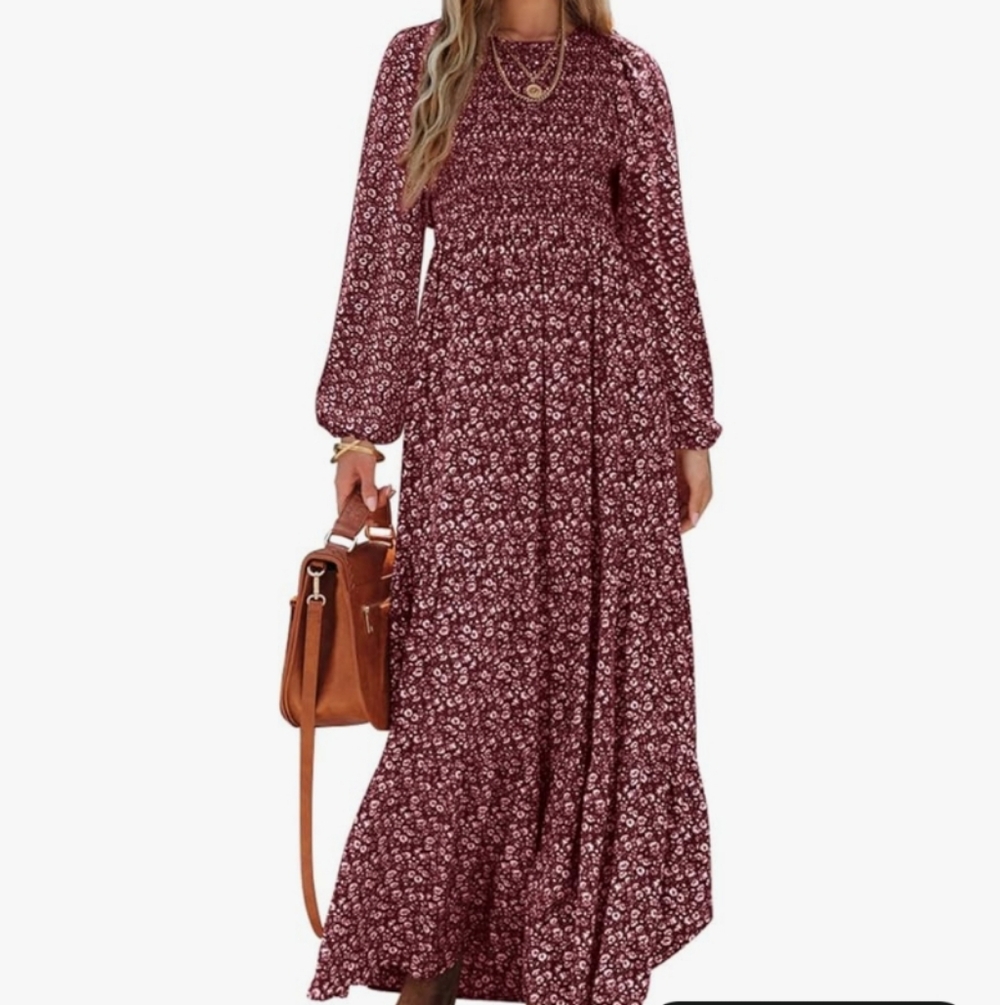 NWT Pretty Garden Floral Maxi Dress